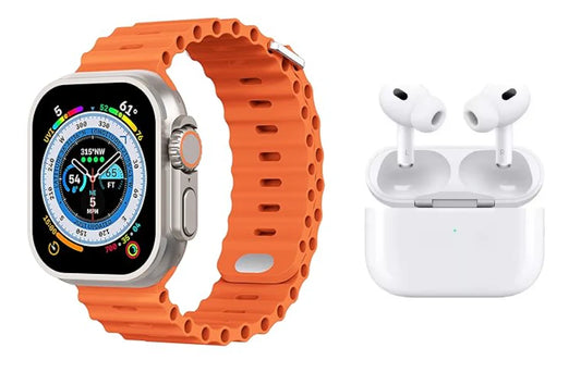 Combo Reloj Ultra 8 + Audifonos i12